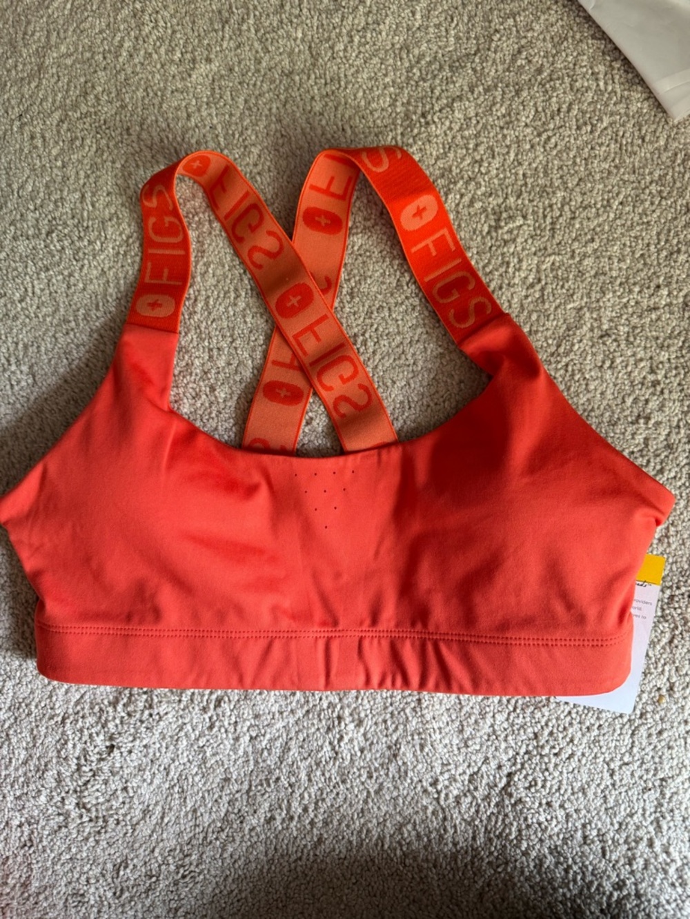 Figs 2 piece orange athletic set